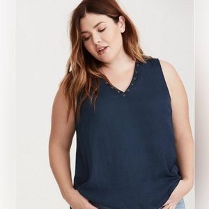 Torrid Grommet Tank Top